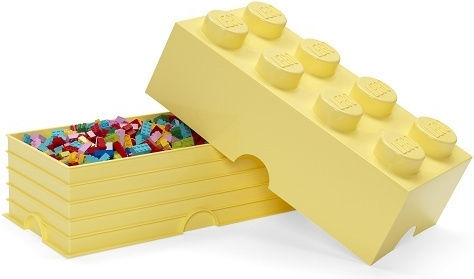 LEGO Kinder Aufbewahrungsbox aus Kunststoff 8-Stud Gelb 50x25x17cm 1Stück