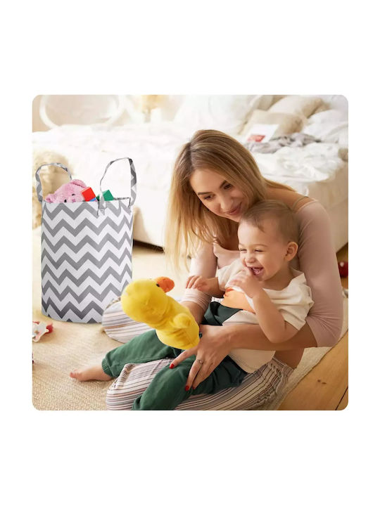 Nukido Children's Storage Basket made of Fabric Gray 35x35x45cm 1pcs