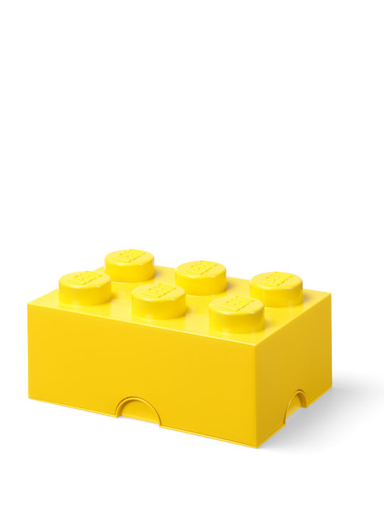 LEGO Children's Storage Box made of Plastic Yellow 37.5x25x18cm 1pcs
