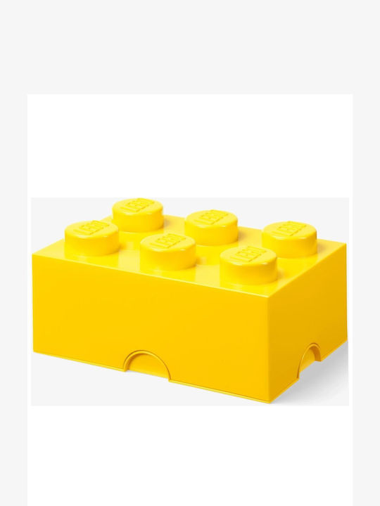 LEGO Children's Storage Box made of Plastic Yellow 37.5x25x18cm 1pcs