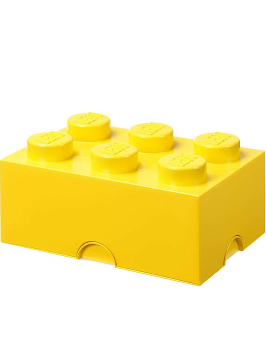 LEGO Children's Storage Box made of Plastic Yellow 37.5x25x18cm 1pcs