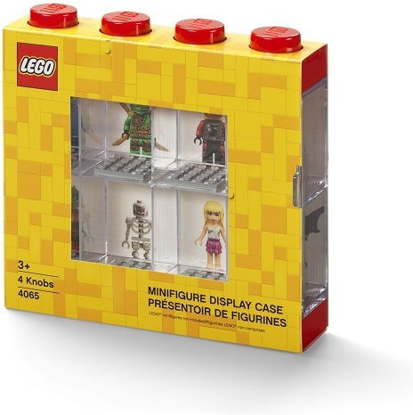 LEGO Παιδικό Κουτί Αποθήκευσης από Πλαστικό Display Case 8 Mini Figures Κόκκινο 19.1x18.4x18.4cm