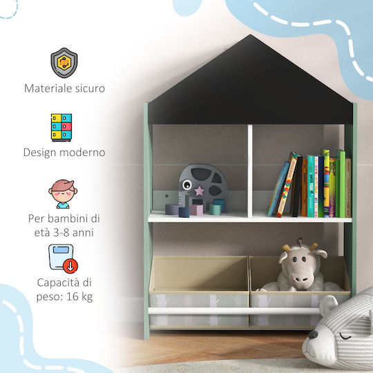 Zonekiz Kinder Aufbewahrungsbox aus Holz Grün 1Stück