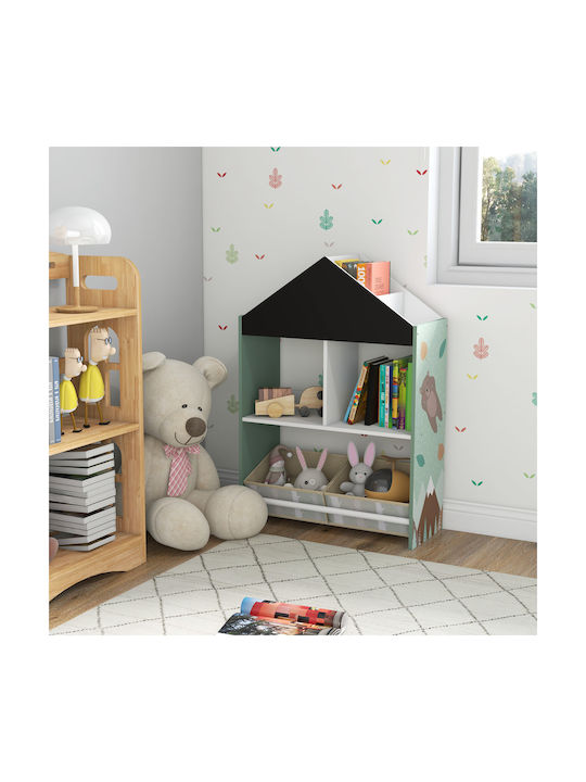 Zonekiz Children's Storage Box made of Wood Green 1pcs