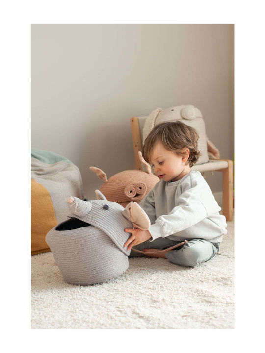 Lorena Canals Children's Storage Basket made of Fabric Renata The Rat Gray 25x25x30cm 1pcs