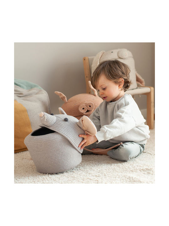 Lorena Canals Children's Storage Basket made of Fabric Renata The Rat Gray 25x25x30cm 1pcs