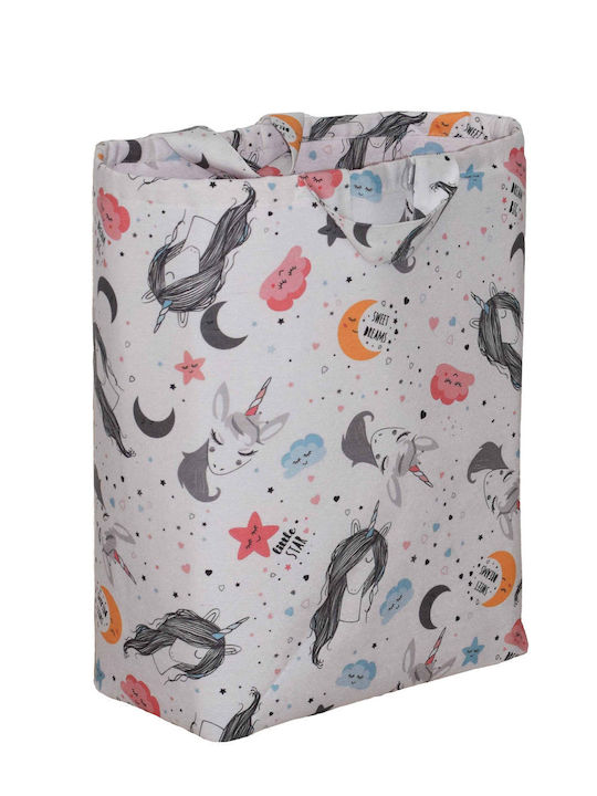 Decocraft Children's Folding Storage Bag made of Fabric Unicorn Pink 50x20x55cm 1pcs
