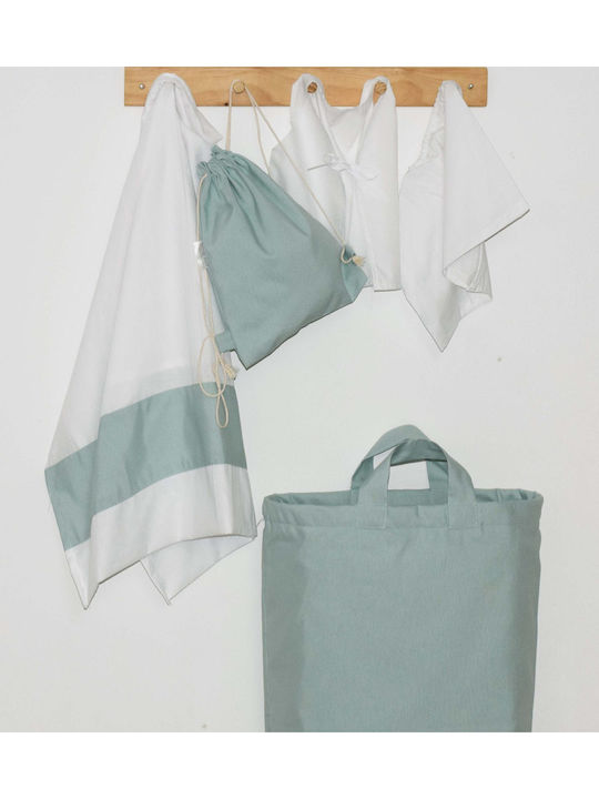 Decocraft Children's Folding Storage Bag made of Fabric Basic Green 50x20x55cm 1pcs