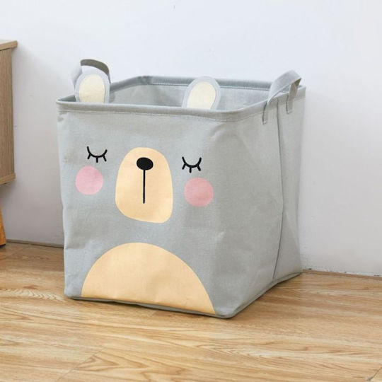 Loco Children's Storage Basket made of Fabric Αρκουδάκι 1pcs