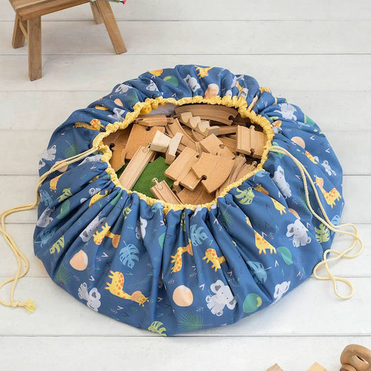 Nima Kinder Spielmatte aus Stoff Bozo Blau 140x140cm 1Stück