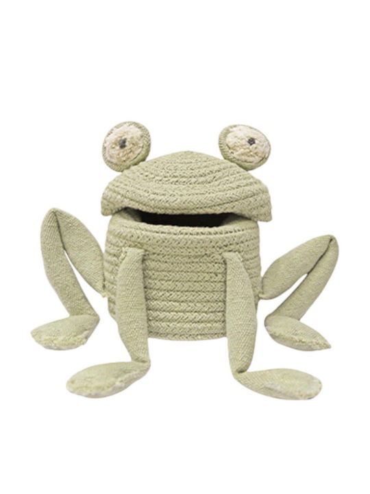Lorena Canals Детска кошница за съхранение Fred the Frog Зелен 23x35см 1бр