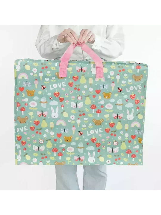 A Little Lovely Company din Plastic Verde 58x45cm 1buc