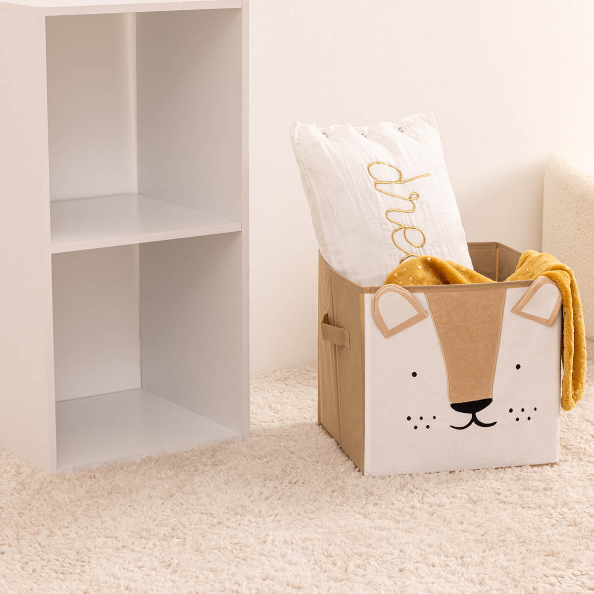 Atmosphera Einhorn Aufbewahrungsboxen - 2 Stück, Aus Pappe & Eukalyptus, Größen S & M