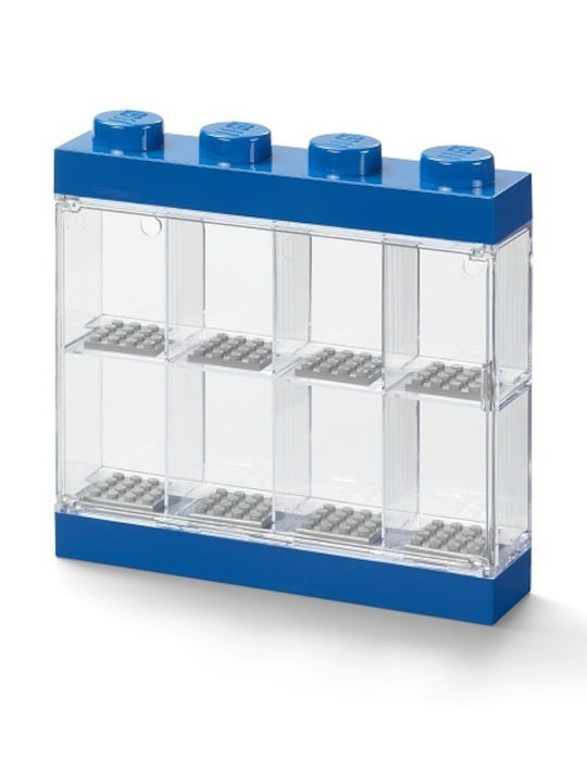 LEGO Παιδικό Κουτί Αποθήκευσης από Πλαστικό Display Case 8 Mini Figures Μπλε 19.1x18.4x18.4cm