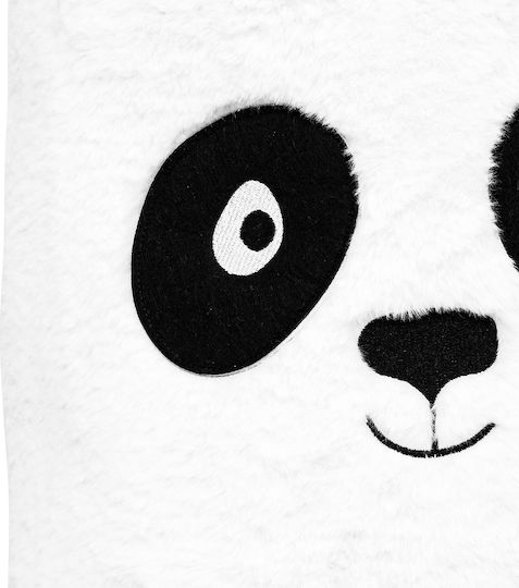Atmosphera Παιδικό Καλάθι Αποθήκευσης από Ύφασμα Panda Λευκό 35x35x40cm