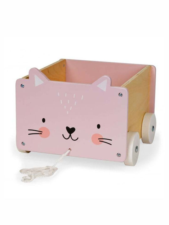 Ecotoys Детска кутия за съхранение Eco Розов 24x26x6см 1бр