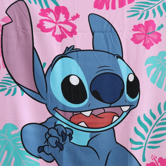 Disney Stitch Flower Pink Beach Towel 70x140cm