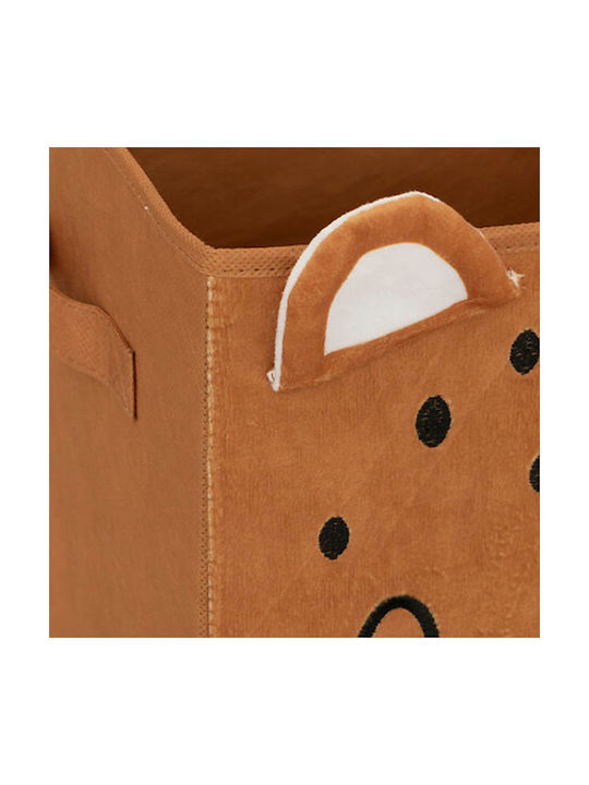 Children's Storage Box made of Fabric Brown 29x29x29cm 1pcs