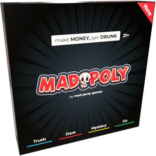 Настолна игра MadPoly - Fun Party Drinking за 2-8 играчи 18+ години (EN) Mad Party Games