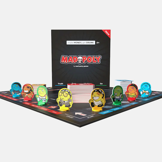 Настолна игра MadPoly - Fun Party Drinking за 2-8 играчи 18+ години (EN) Mad Party Games