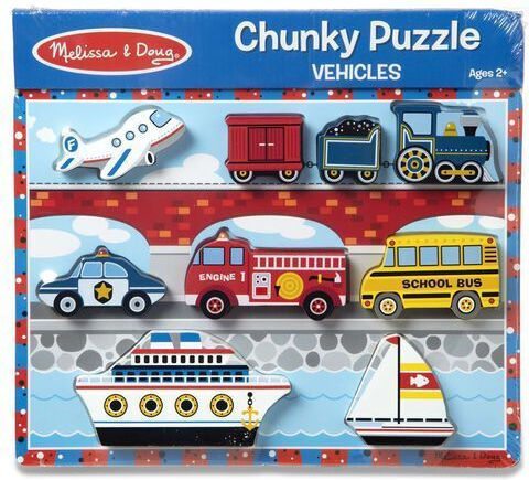 Ξύλινο Παιδικό Puzzle Σφηνώματα 8pcs Melissa & Doug