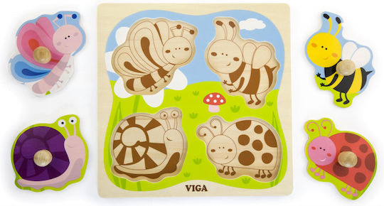 Wooden Kids Peg Puzzle Viga Toys