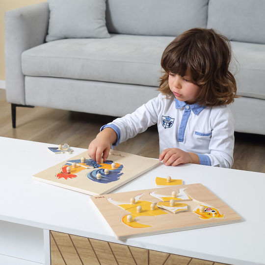 Ξύλινο Παιδικό Puzzle Σφηνώματα 8pcs Viga Toys
