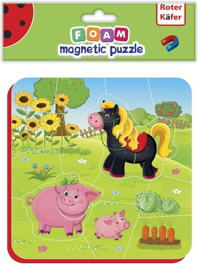 Παιδικό Puzzle Ζωάκια Αγρού για 3+ Ετών 17pcs Roter Kafer