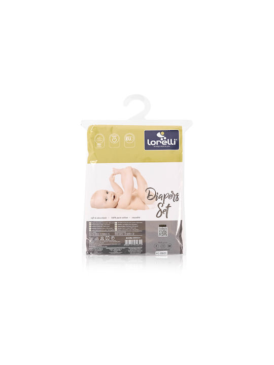 Lorelli Flannel Swaddle Wraps White 43x90cm. 4pcs