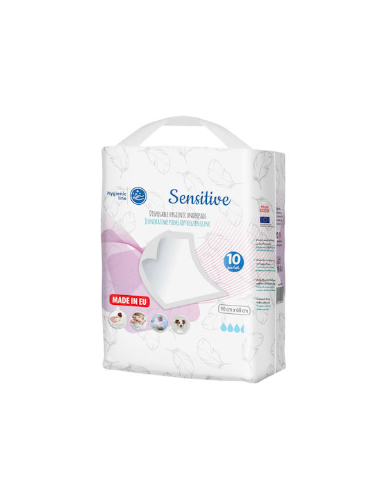 Akuku Sensitive Disposable Waterproof Changing Pads White 90x60cm. 10pcs