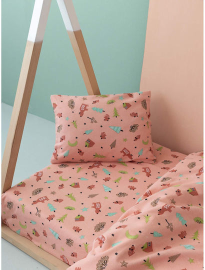 Palamaiki Sheet Set Semi-double with Elastic Band Cotton Multicolor 110x200cm 3pcs