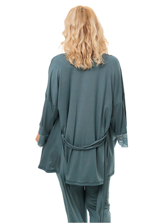 Angel's Secret Maternity Pajama Set & Nursing in Green color