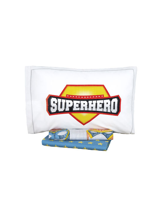 Nima Σετ Σεντόνια Μονά Βαμβακερά Superheroes Multi 170x255cm 2τμχ