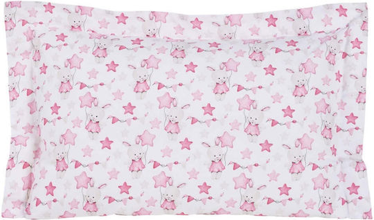 Das Home Sheet Set Single Cotton Pink, White 170x240cm 3pcs