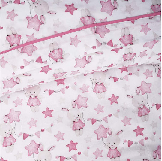 Das Home Kids Sheets Single Pink White 170x240cm