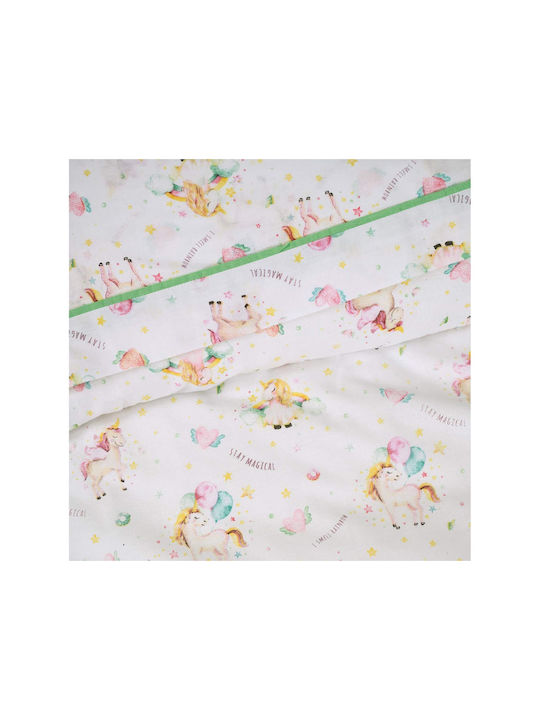 Das Home Σετ Μονά Stay Magical Mint - Pink - White 170x240cm