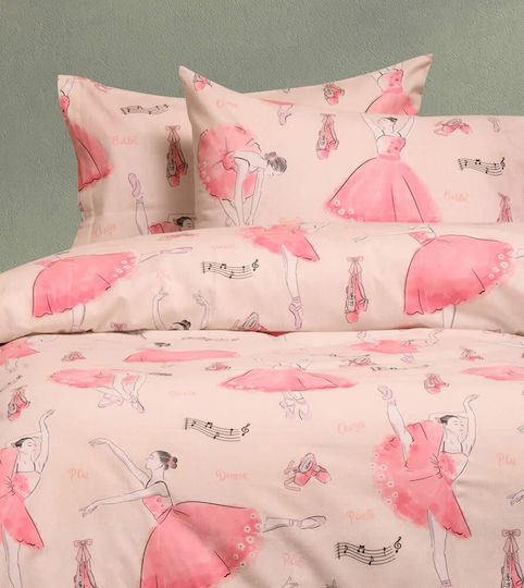 Melinen Sheet Set Single with Elastic Band Cotton Ecru 170x260cm 3pcs