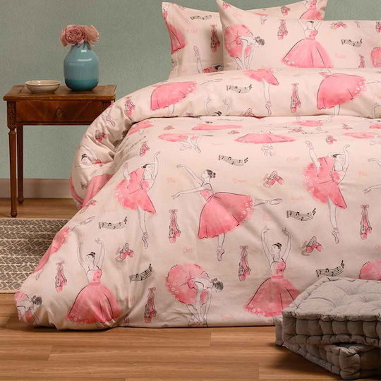 Melinen Sheet Set Single Cotton Ecru 170x260cm 3pcs