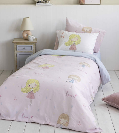 Nima Sheet Set Single Cotton Lovely Pink 170x255cm 2pcs