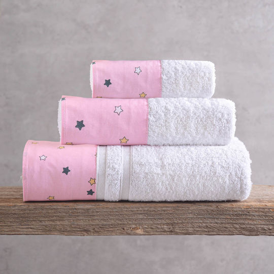 Rythmos Bettwäsche-Set Halb-Doppel Baumwolle Pink 160x260cm 3Stück