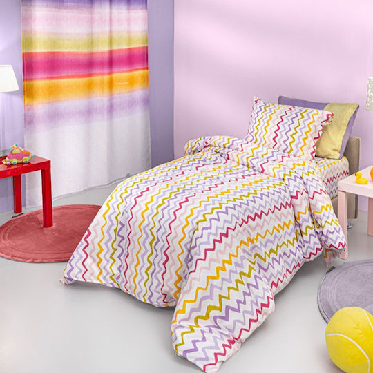 Guy Laroche Σετ Σεντόνια Μονά Βαμβακερά Pink 160x250cm 3τμχ