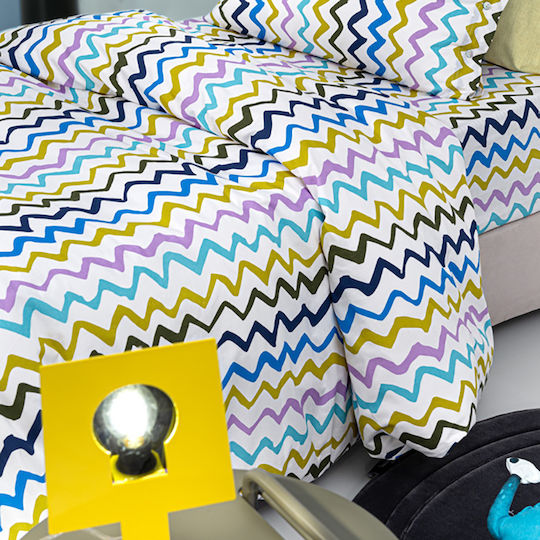 Guy Laroche Σετ Σεντόνια Μονά Βαμβακερά Multi 160x250cm 3τμχ