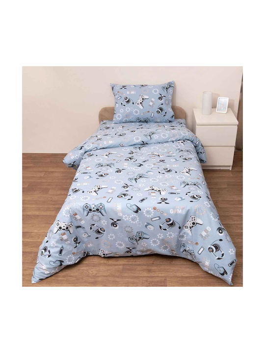 Viopros Σετ Μονά Μπλε 160x260cm Viopros Σετ Μονά Μπλε 160x260cm