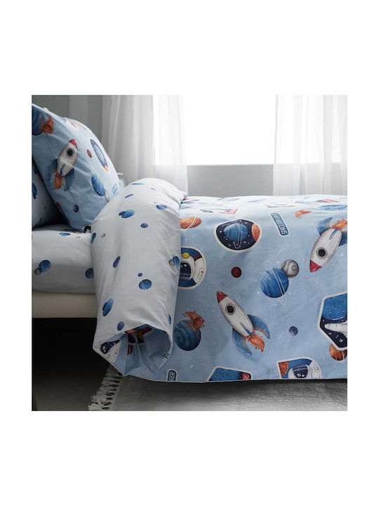 Vesta Home Σετ Μονά Apollo Blue 170x260cm