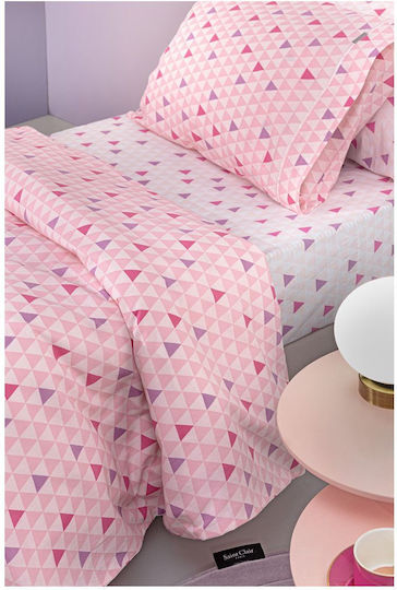 Guy Laroche Bettwäsche-Set Einzel Baumwolle Two 2 Twenty Fuchsia 165x250cm 3Stück