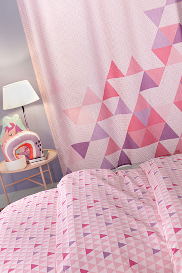Guy Laroche Bettwäsche-Set Einzel Baumwolle Two 2 Twenty Fuchsia 165x250cm 3Stück