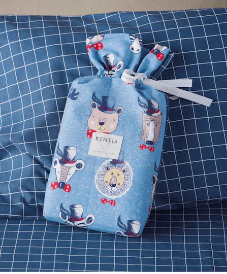 Kentia Комплект чаршафи Единично Памучни Ciel/blue/red/white 160x245см 3бр