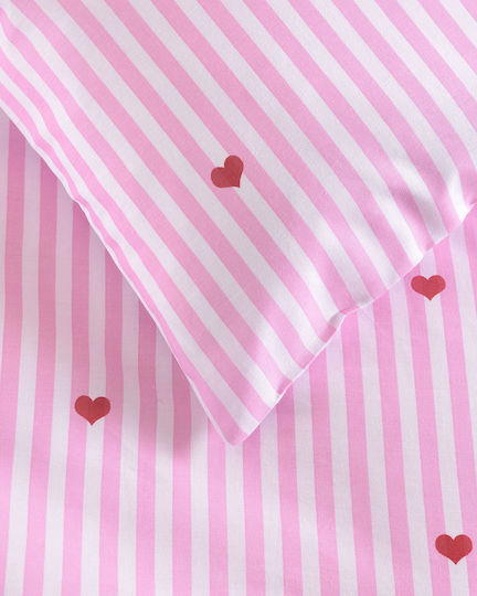 Rythmos Semi Double Set Young Heart Pink 160x260cm Rythmos Semi Double Set Young Heart Pink 160x260cm