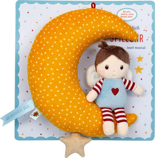 Die Spiegelburg Hanging Baby Toy for Cot and Stroller with Music Moon Angel for Newborns