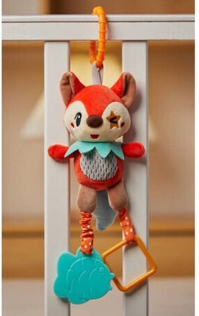 Lazarid Pendant Toy for Crib and Stroller with Teether for 0++ Months